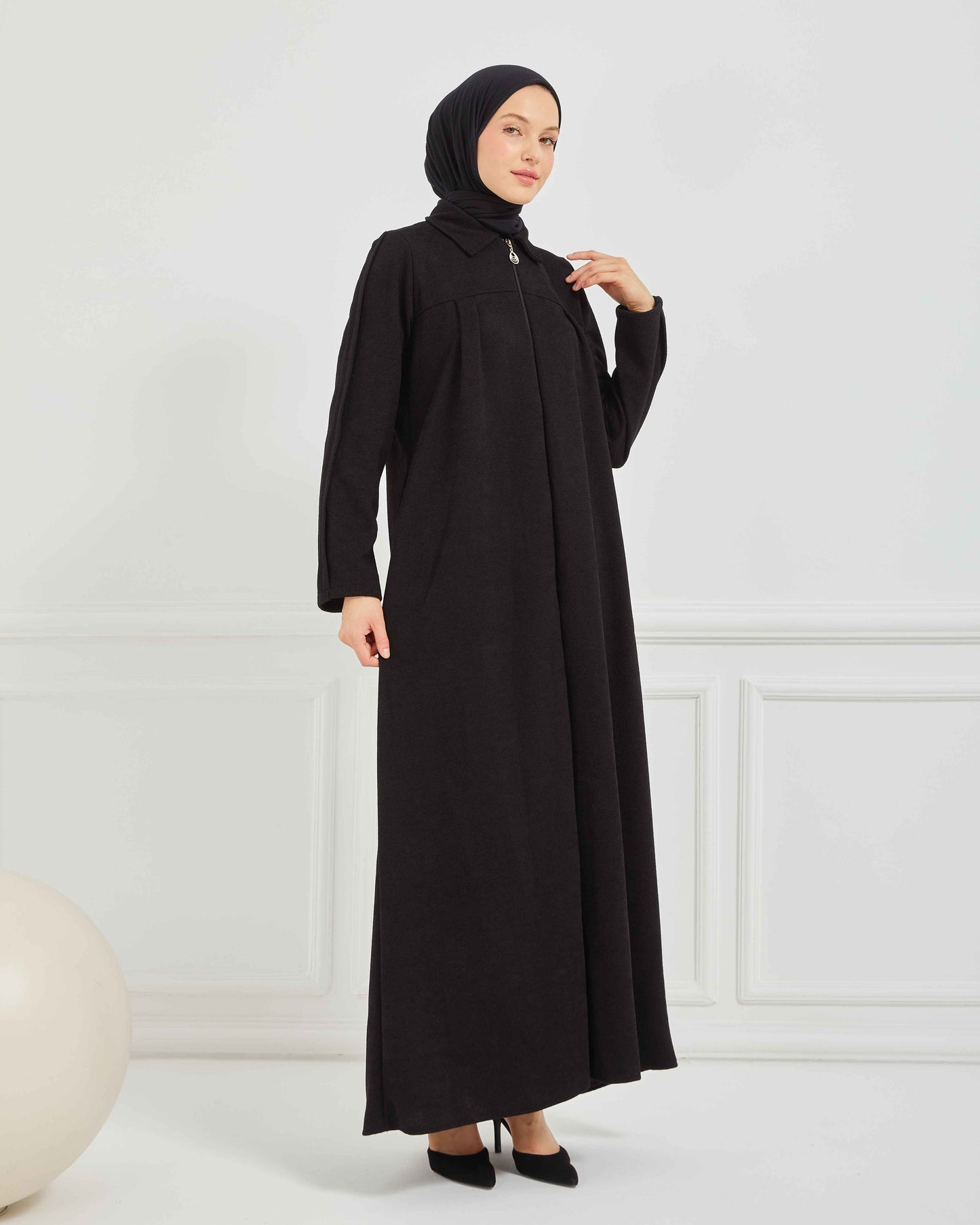 Kışlık Ferace Siyah | K20971