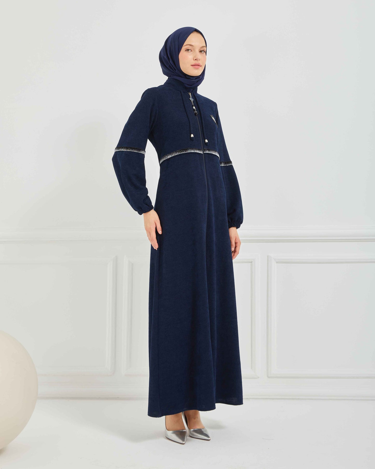 Kışlık Ferace Lacivert | K20835