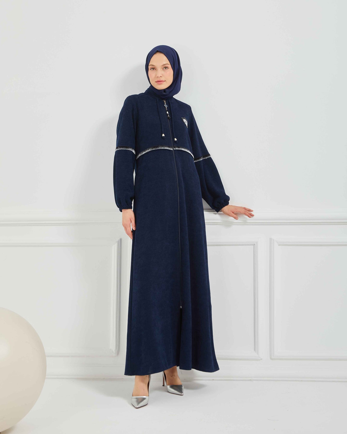 Kışlık Ferace Lacivert | K20835