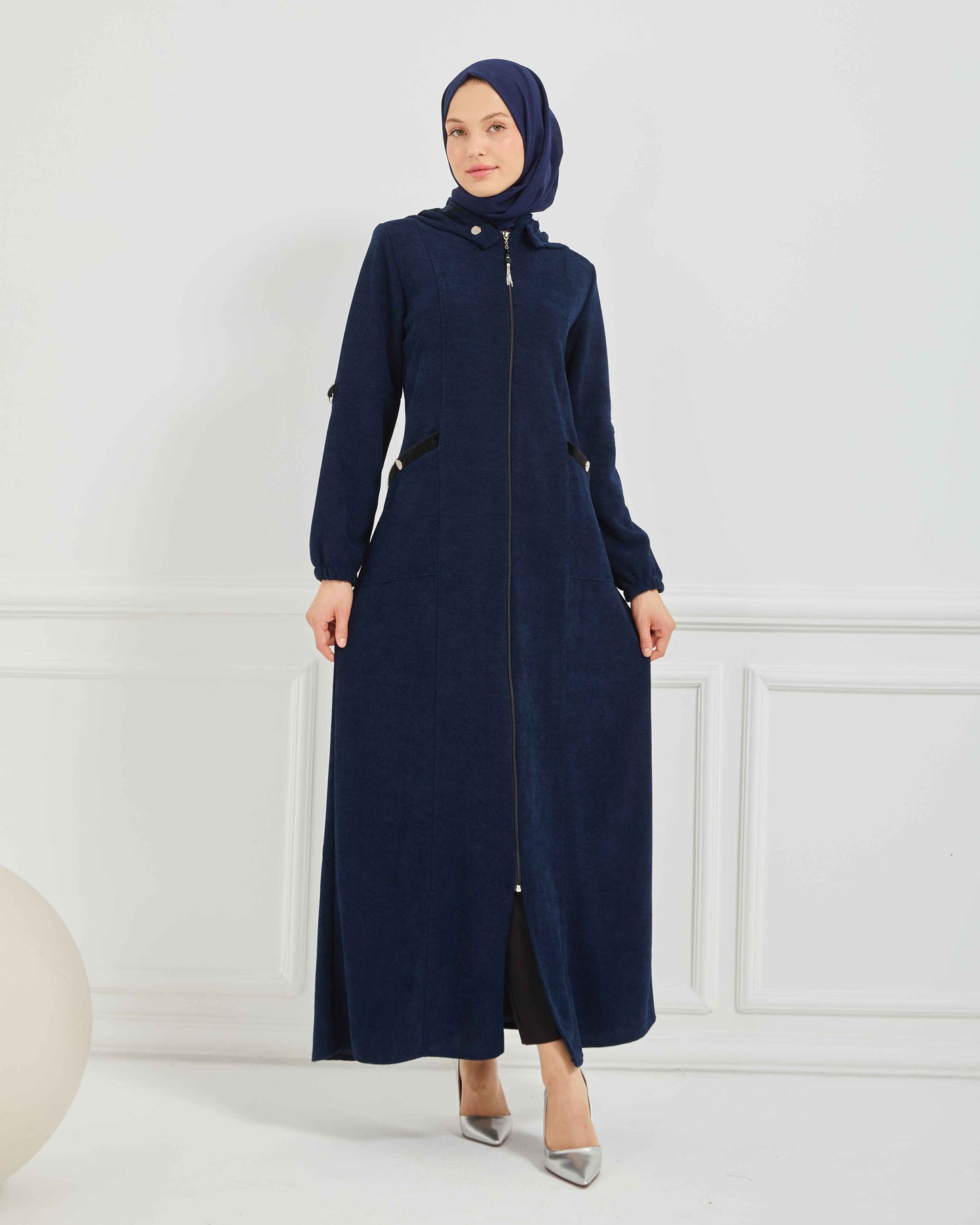 Kışlık Ferace Lacivert | K20875