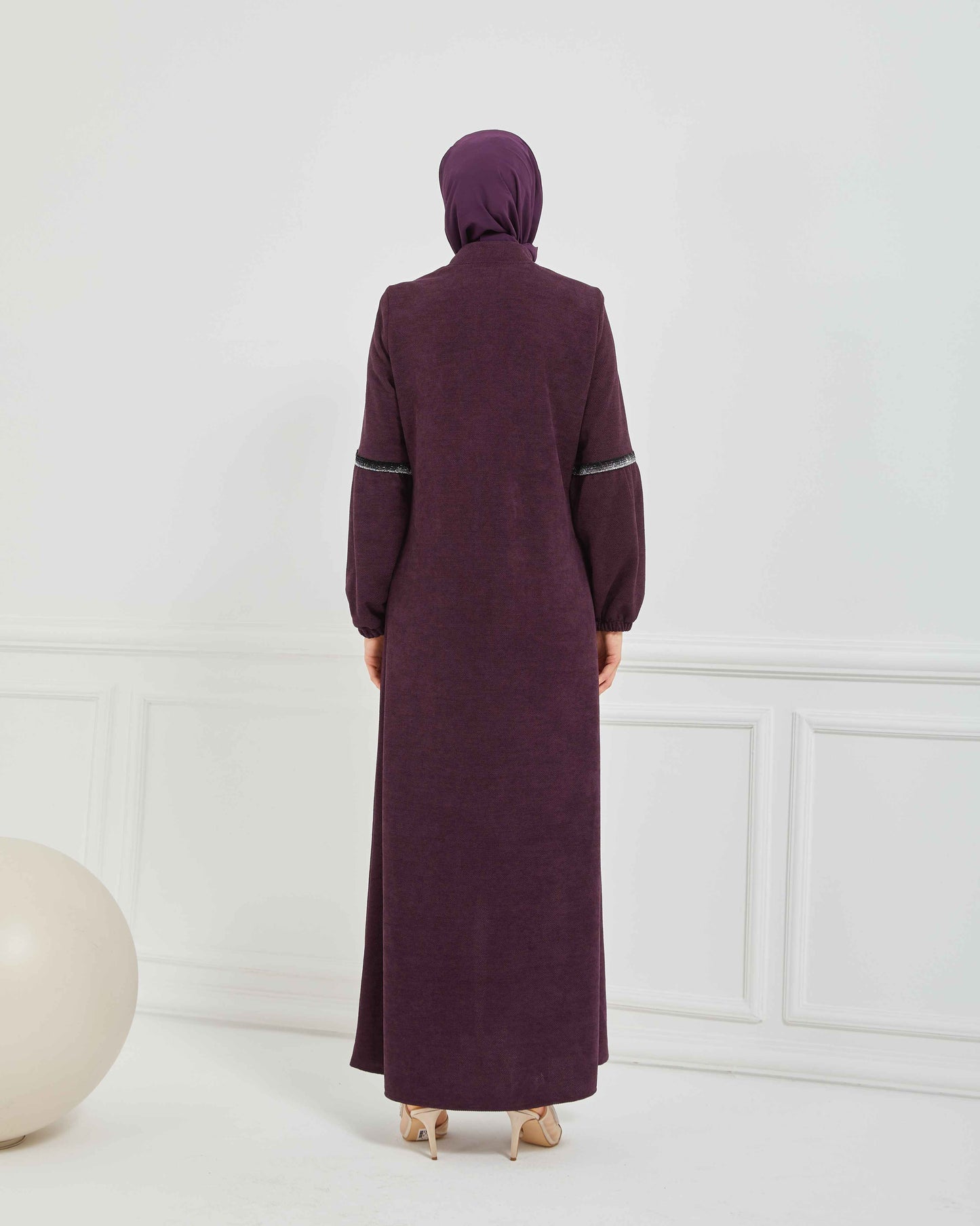 Kışlık Ferace Mürdüm | K20838