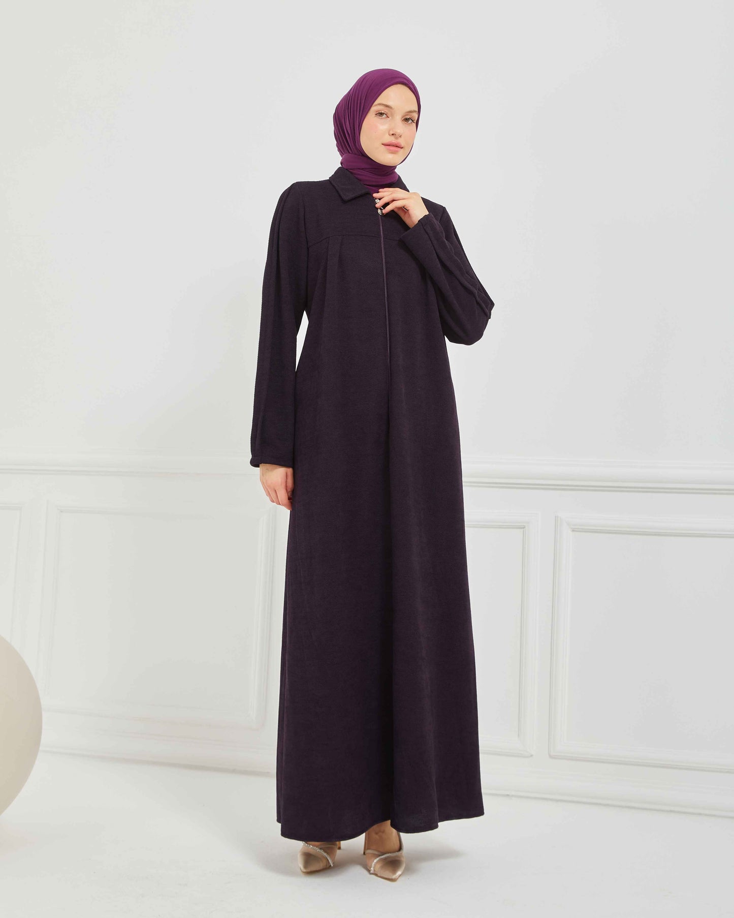 Kışlık Ferace Mürdüm | K20978