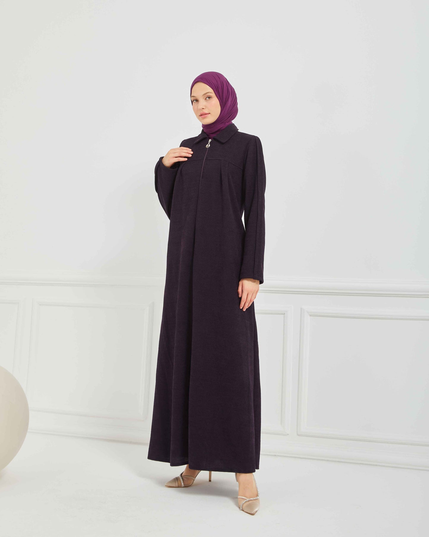 Kışlık Ferace Mürdüm | K20978