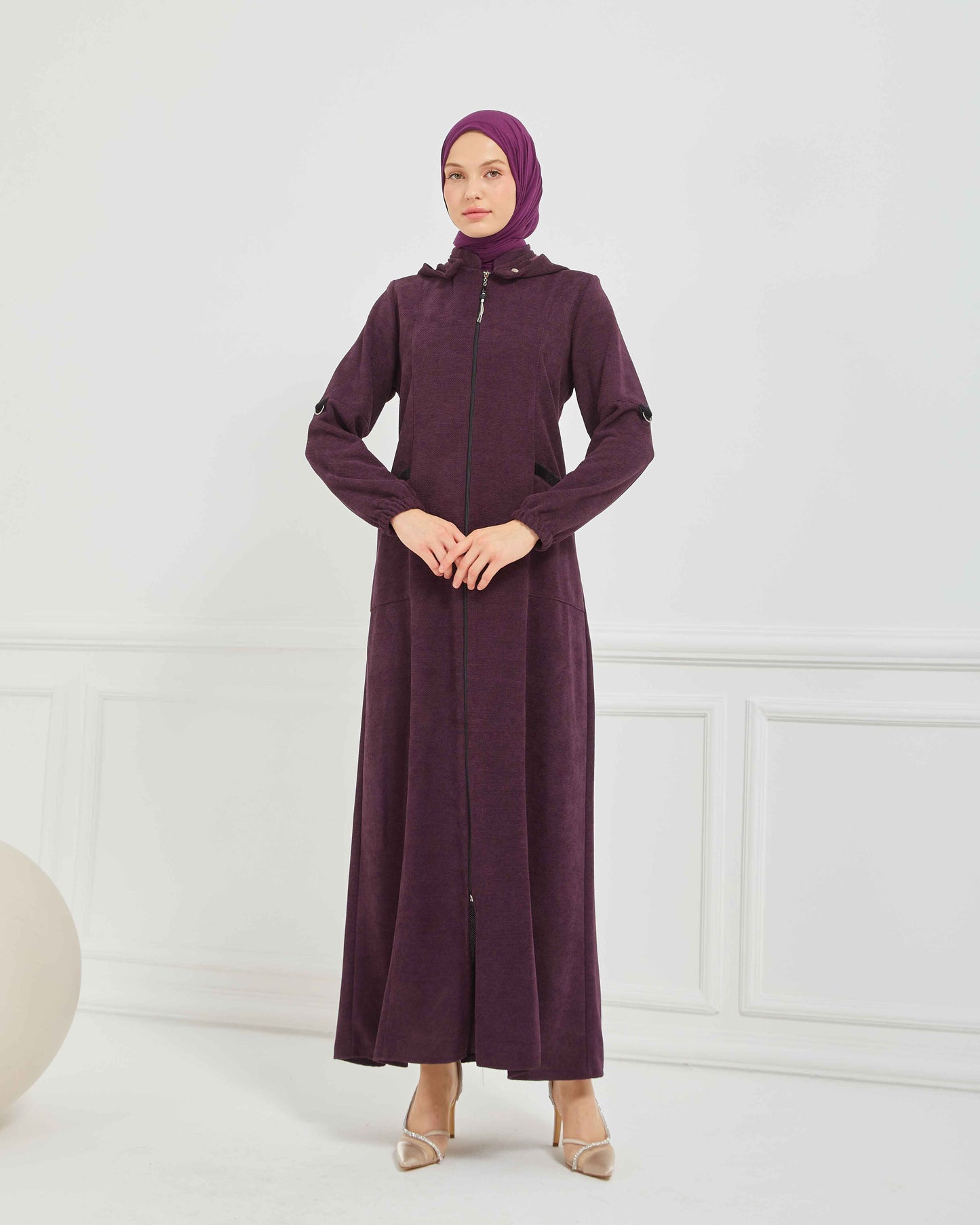 Kışlık Ferace Mürdüm | K20878