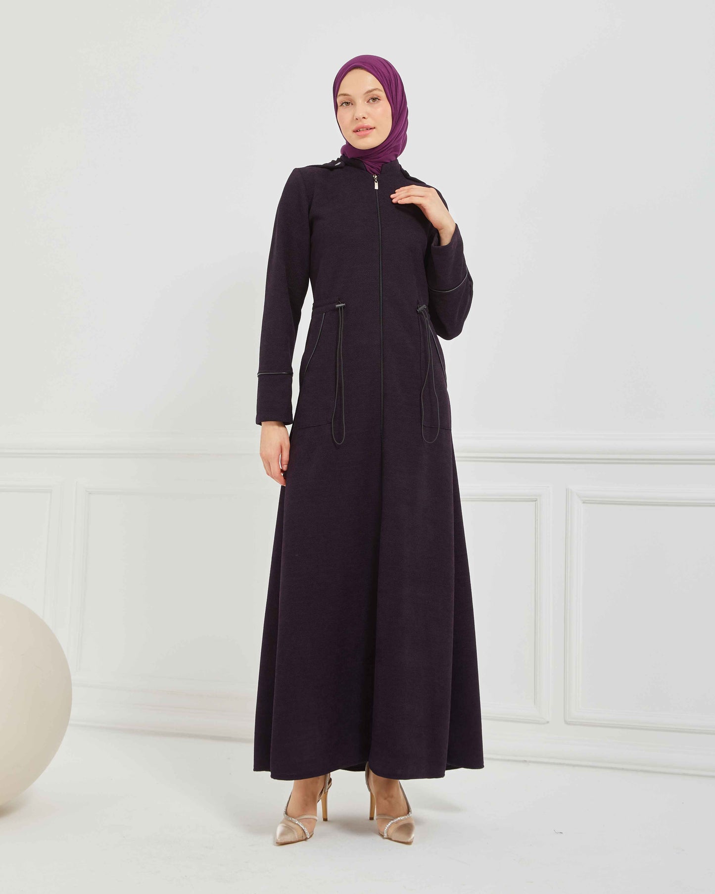 Kışlık Ferace Mürdüm | K20988