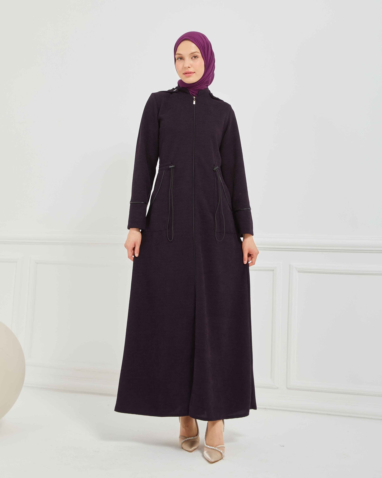 Kışlık Ferace Mürdüm | K20988