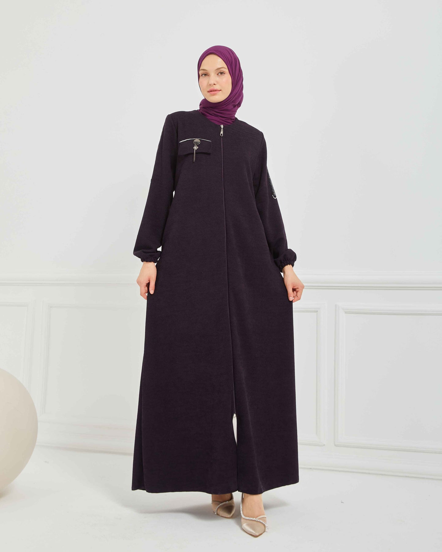 Kışlık Ferace Mürdüm | K20958