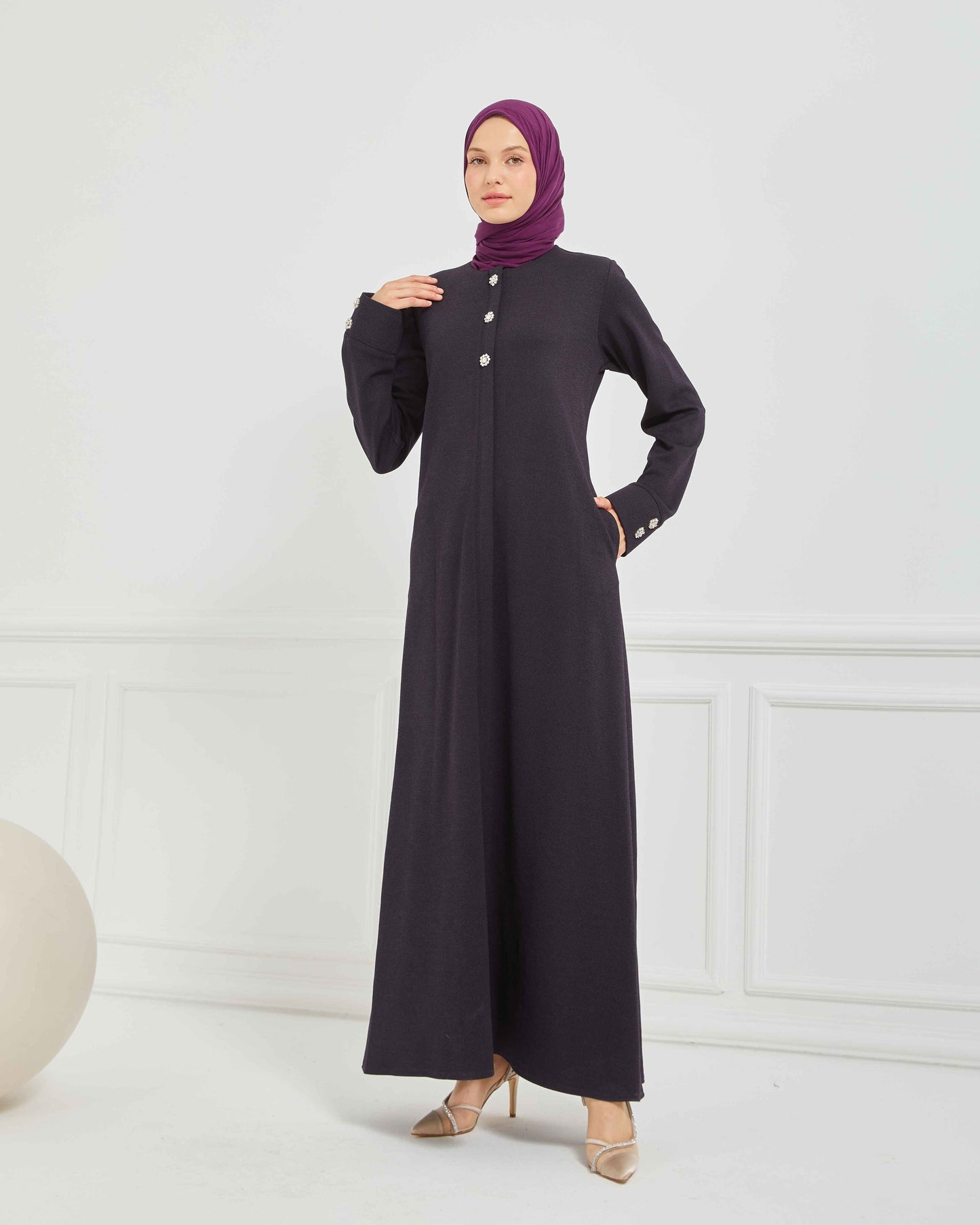 Kışlık Ferace Mürdüm | K207528