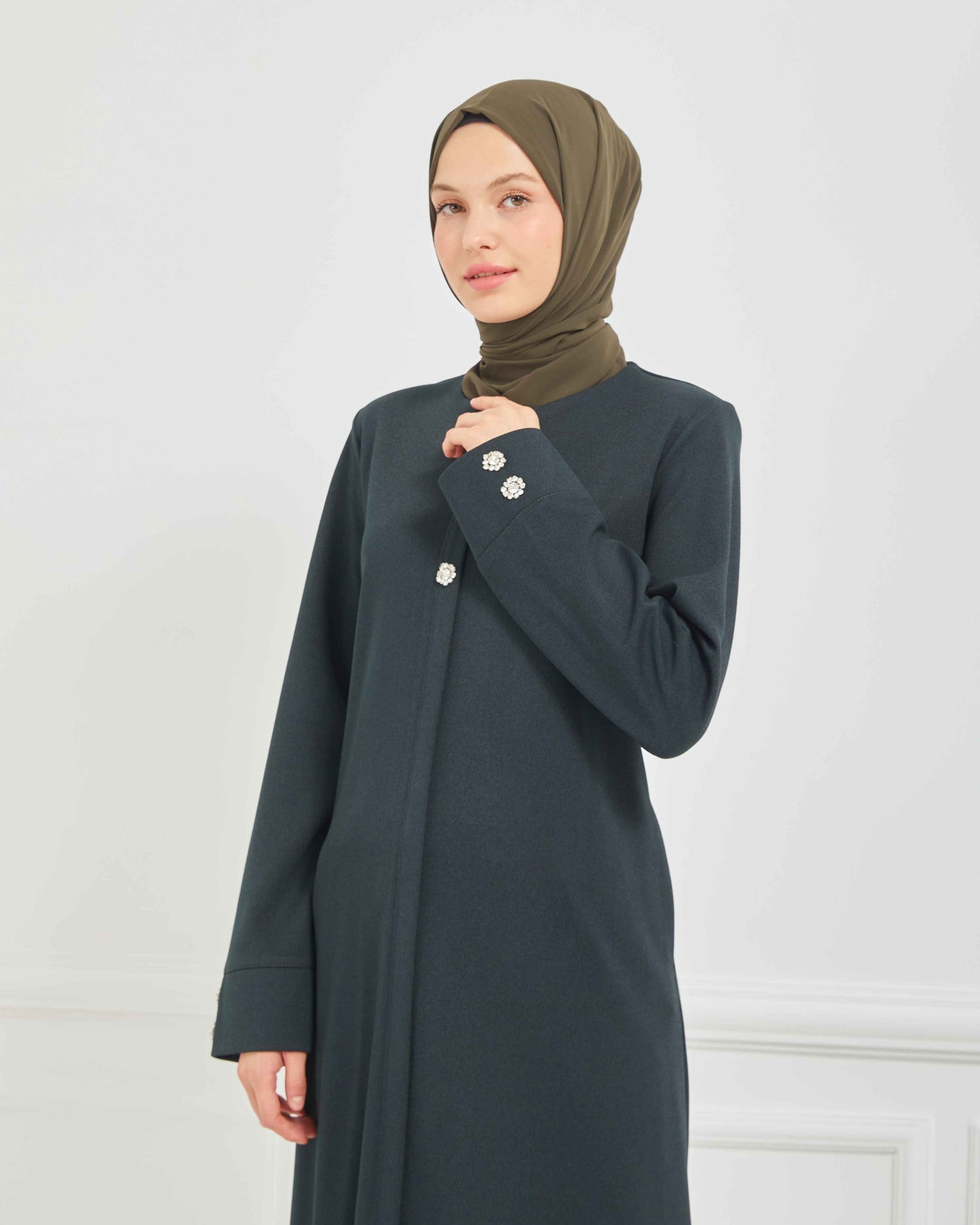 Kışlık Ferace Haki | K207529