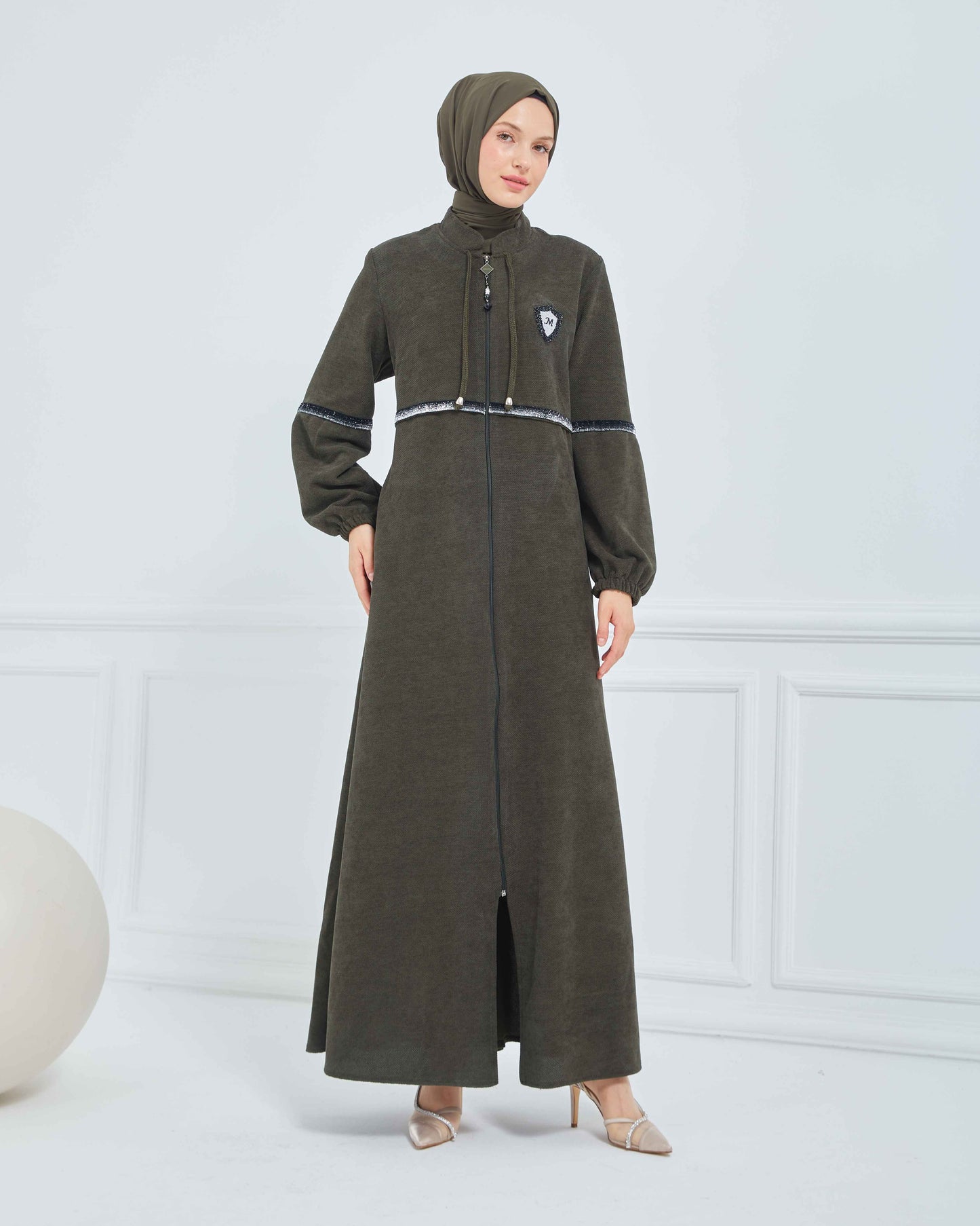 Kışlık Ferace Haki | K20839