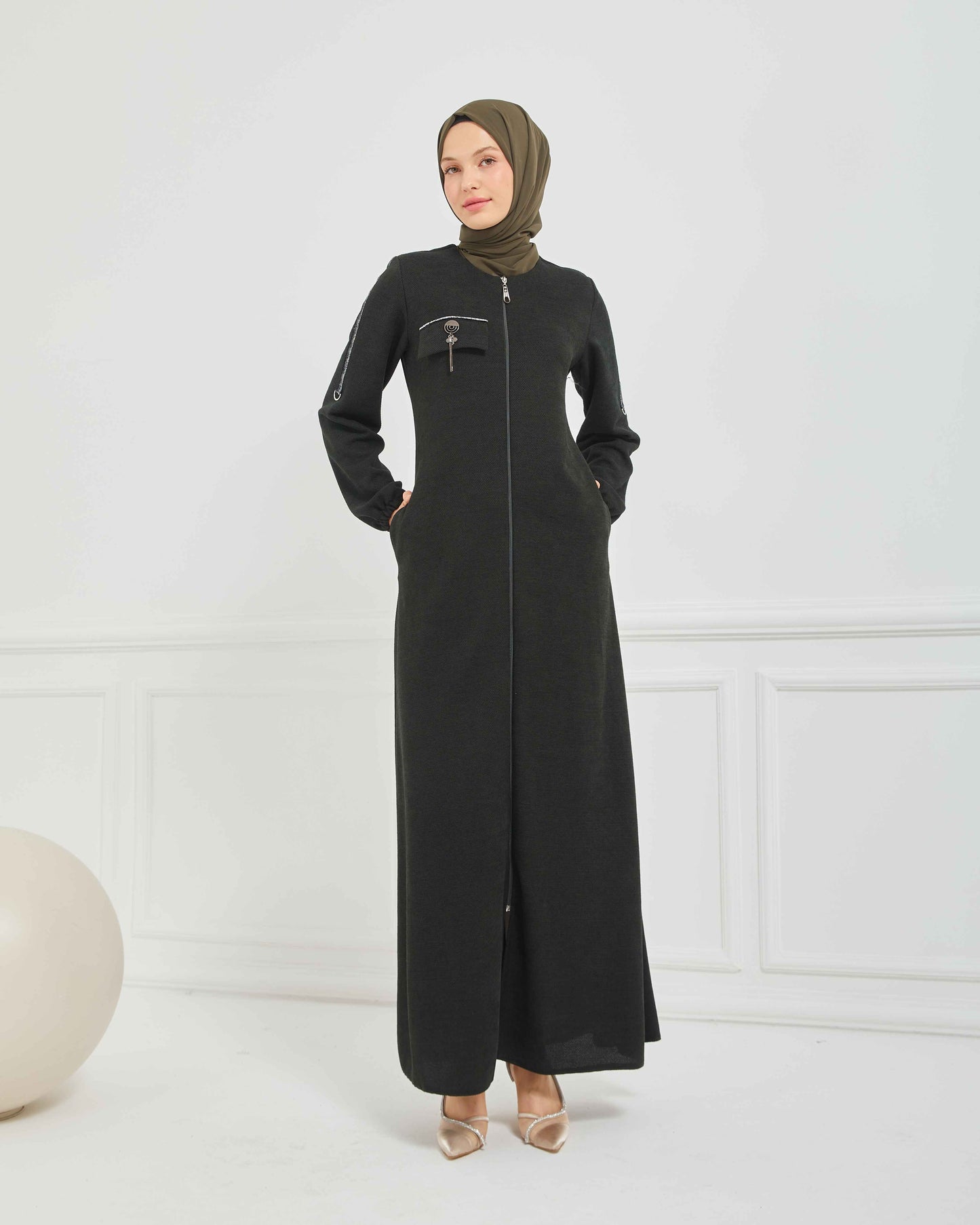 Kışlık Ferace Haki | K20959