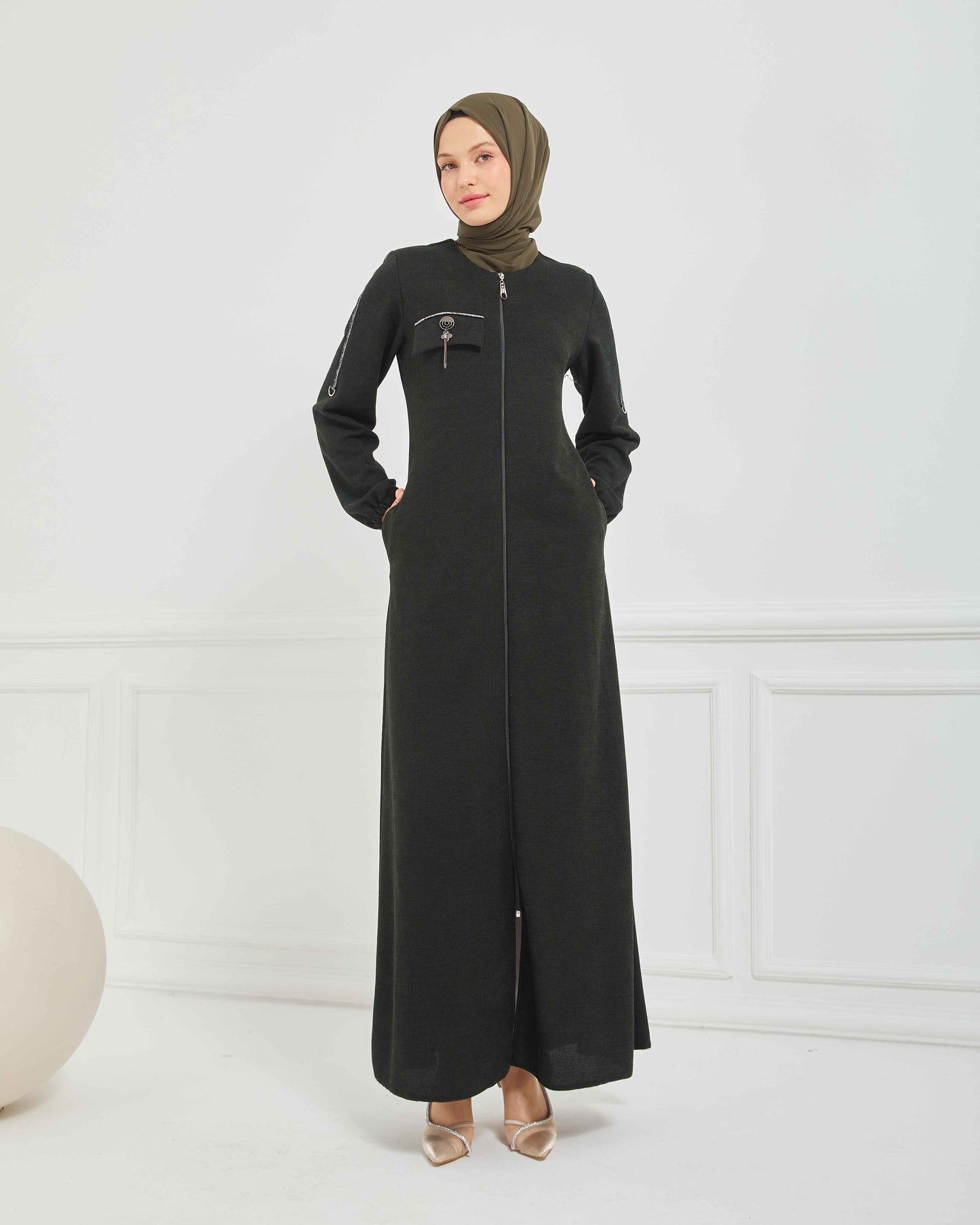 Kışlık Ferace Haki | K20959