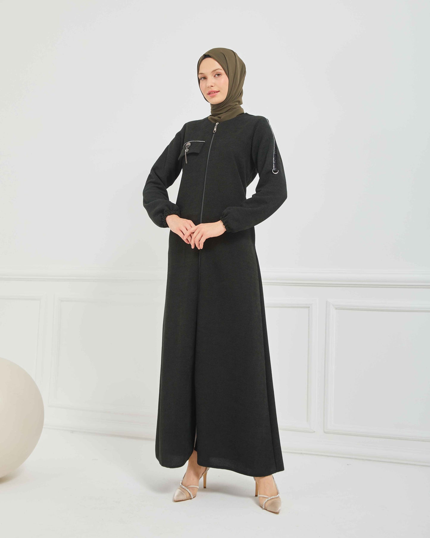 Kışlık Ferace Haki | K20959