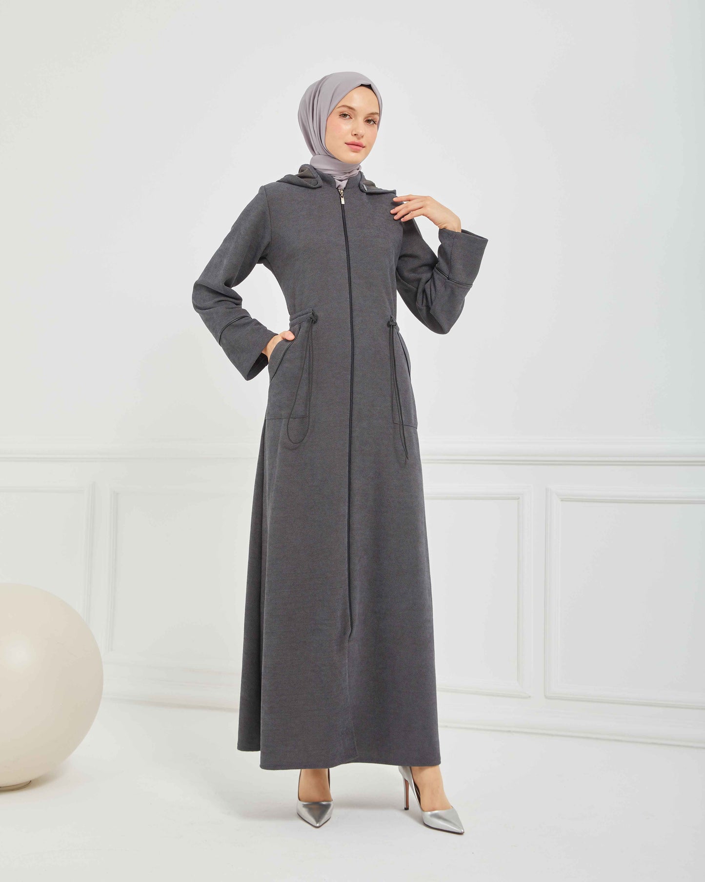 Kışlık Ferace Gri | K209824
