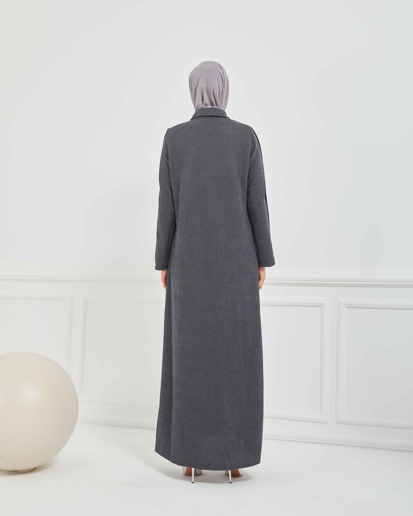Kışlık Ferace Gri | K209724