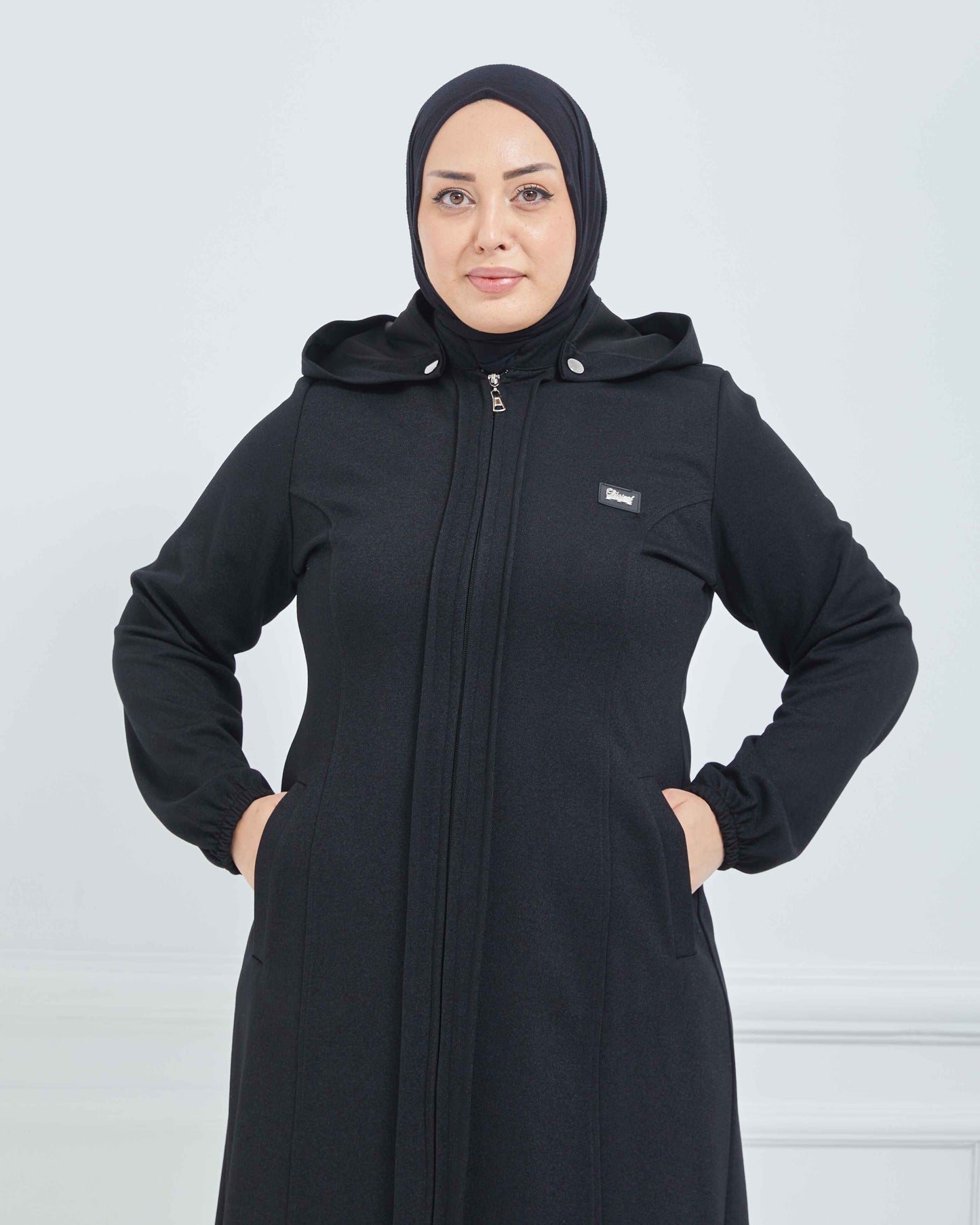 Büyük Beden Kışlık Kap Siyah | K90161