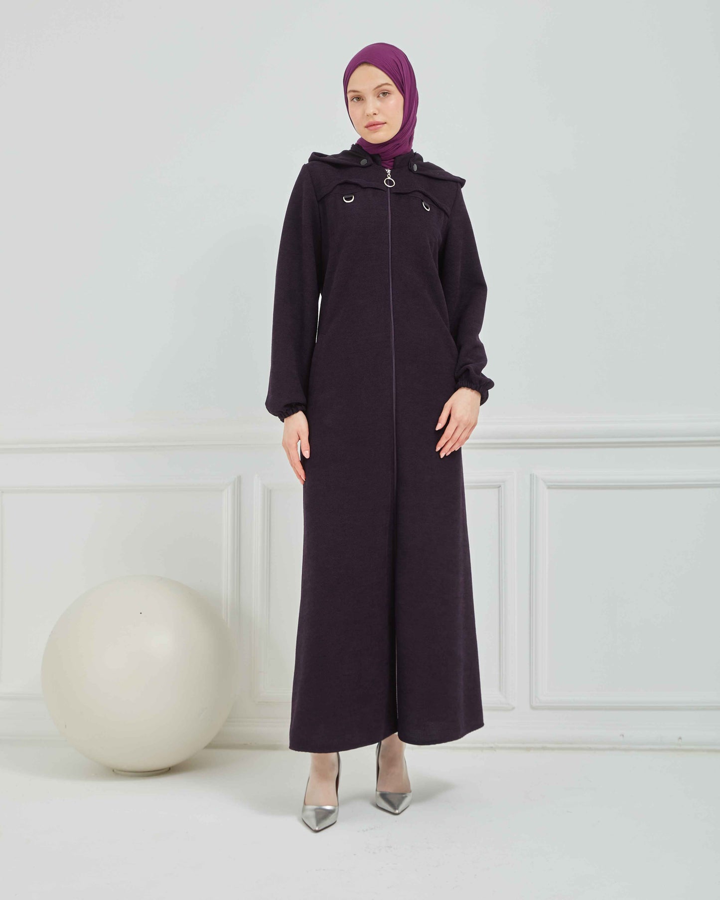 Kışlık Ferace Mürdüm | K21038