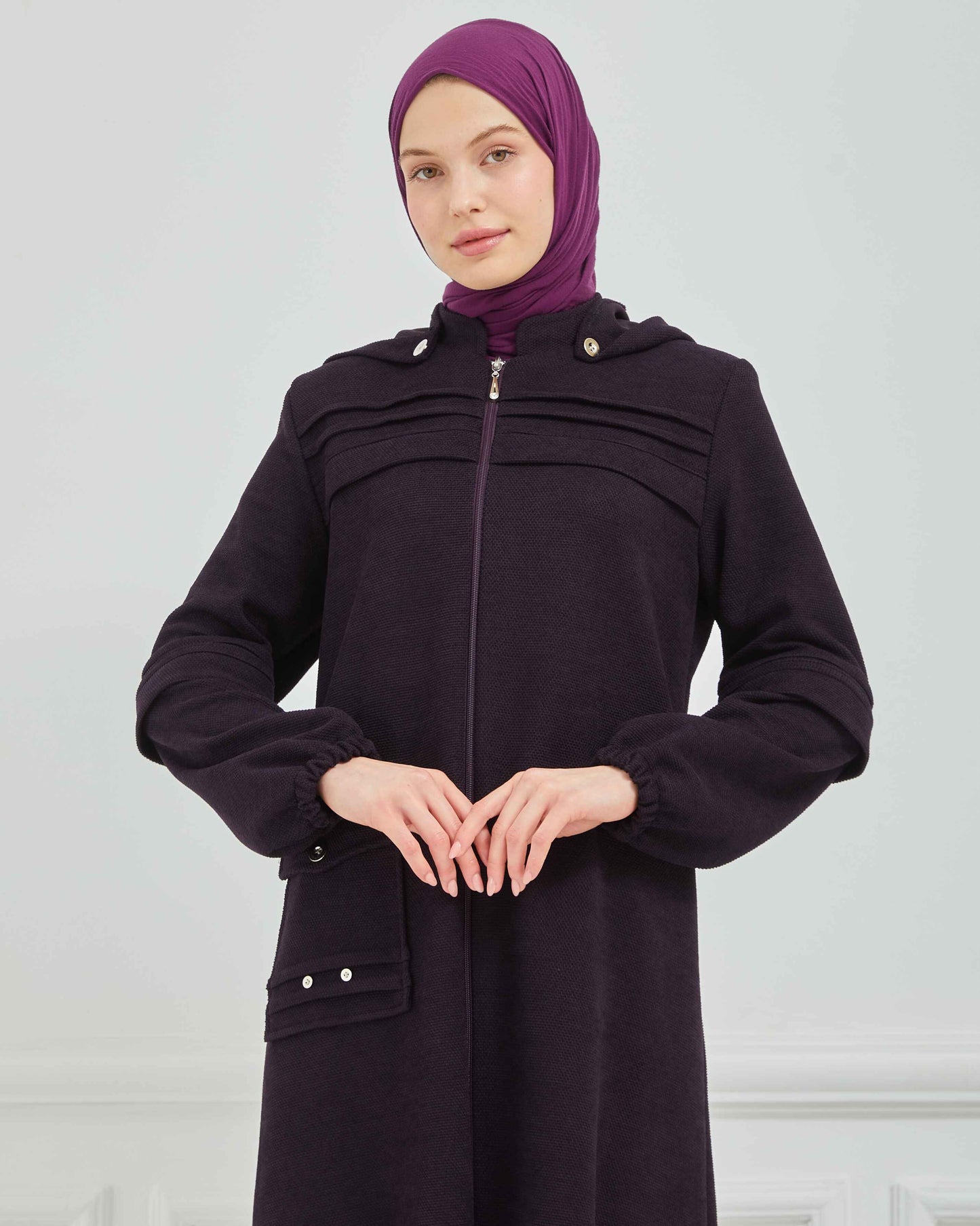 Kışlık Ferace Mürdüm | K20998