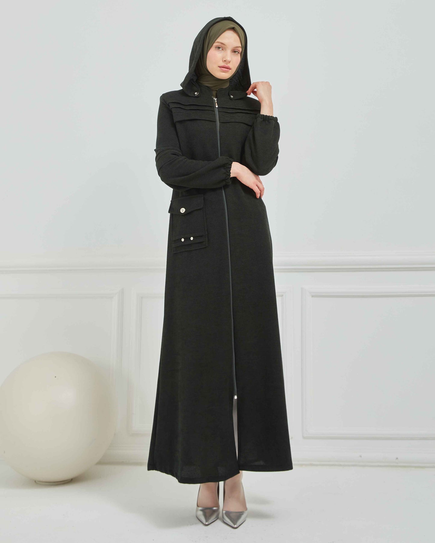 Kışlık Ferace Haki | K20999