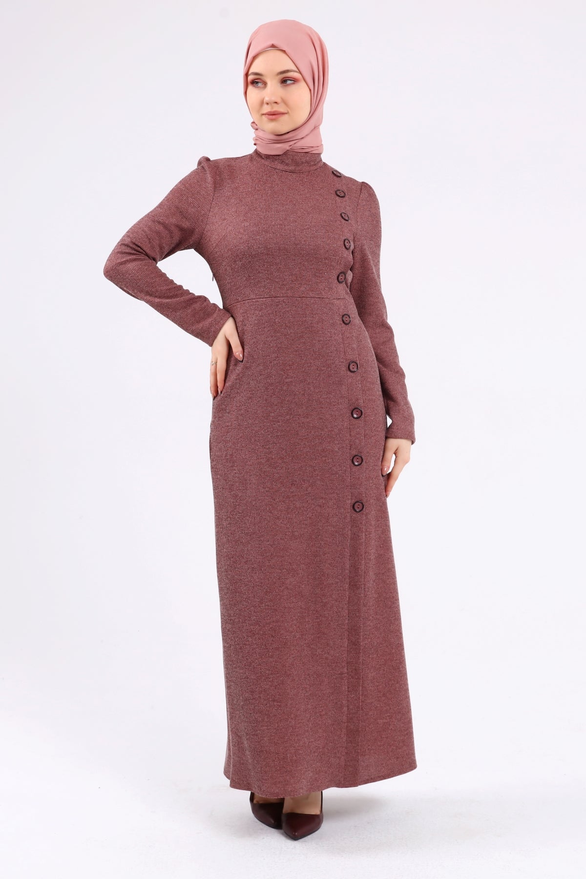 Kışlık Elbise Pembe | 30233