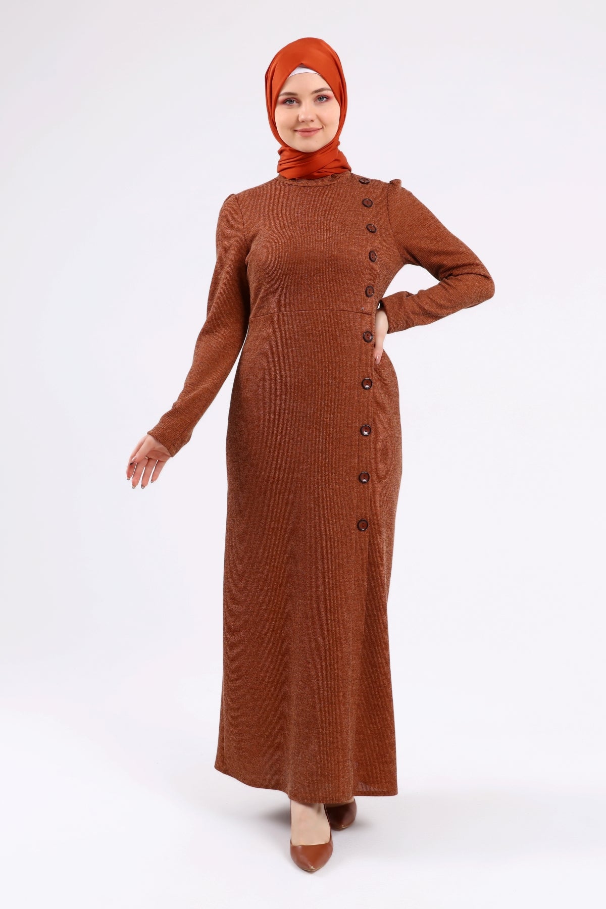 Kışlık Elbise Taba | 302337