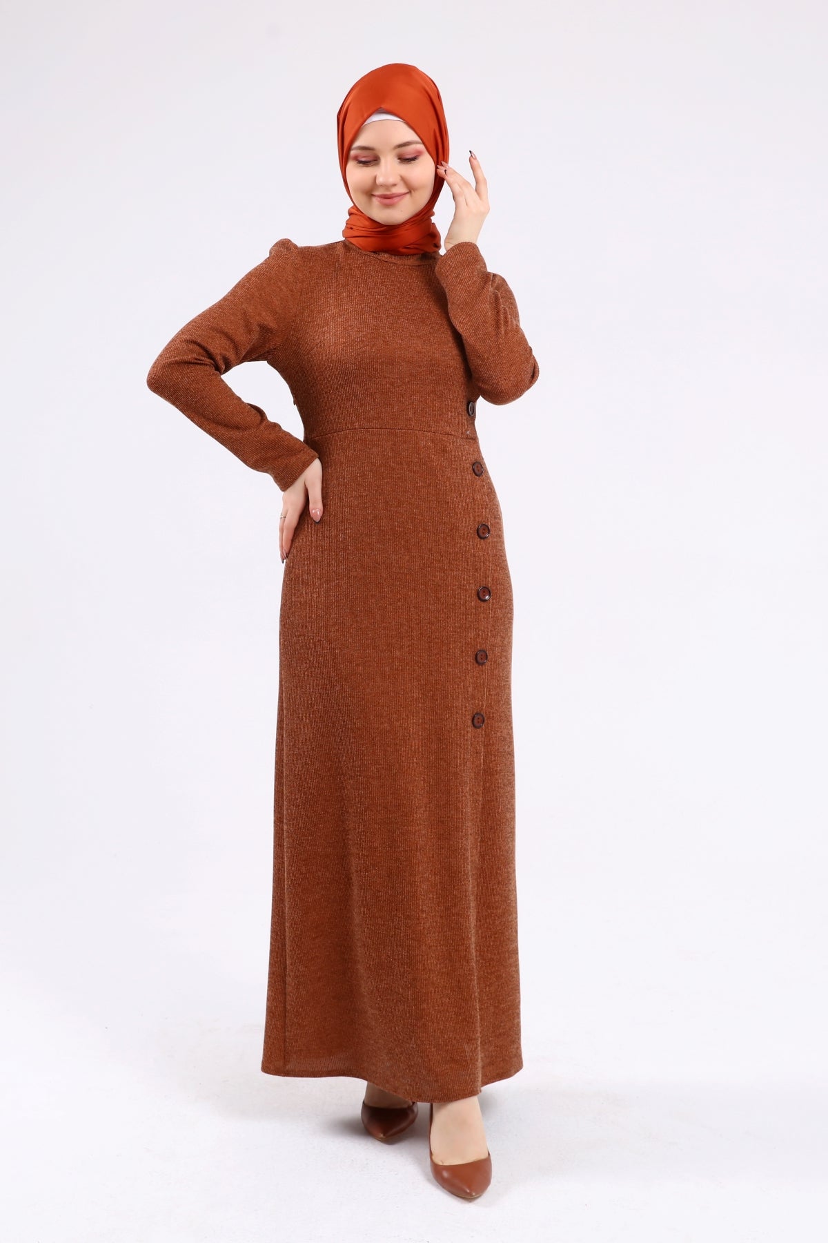Kışlık Elbise Taba | 302337