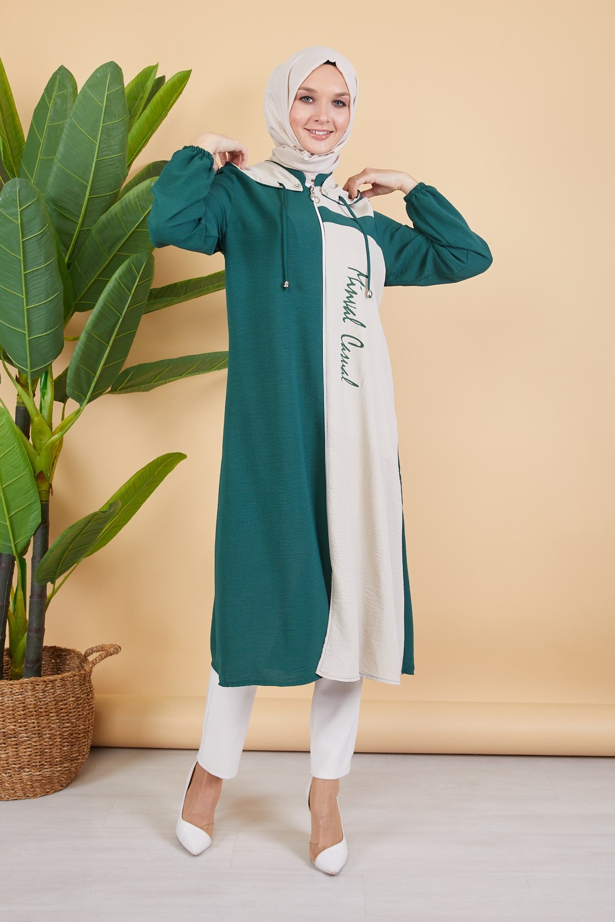 Robe en mousseline grande taille avec pierres bordeaux | 8013-2-7