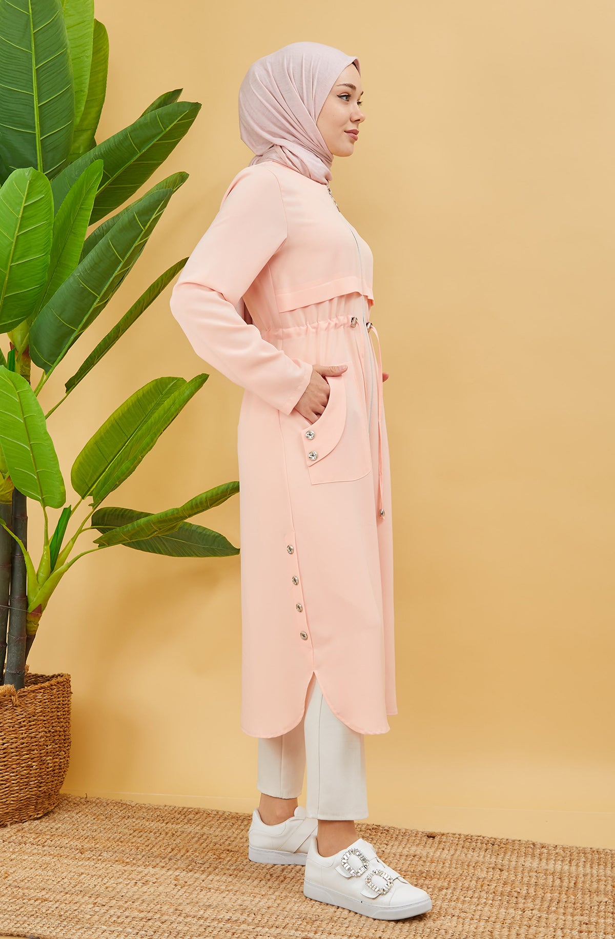 Tesettür Kap Pembe | 90113