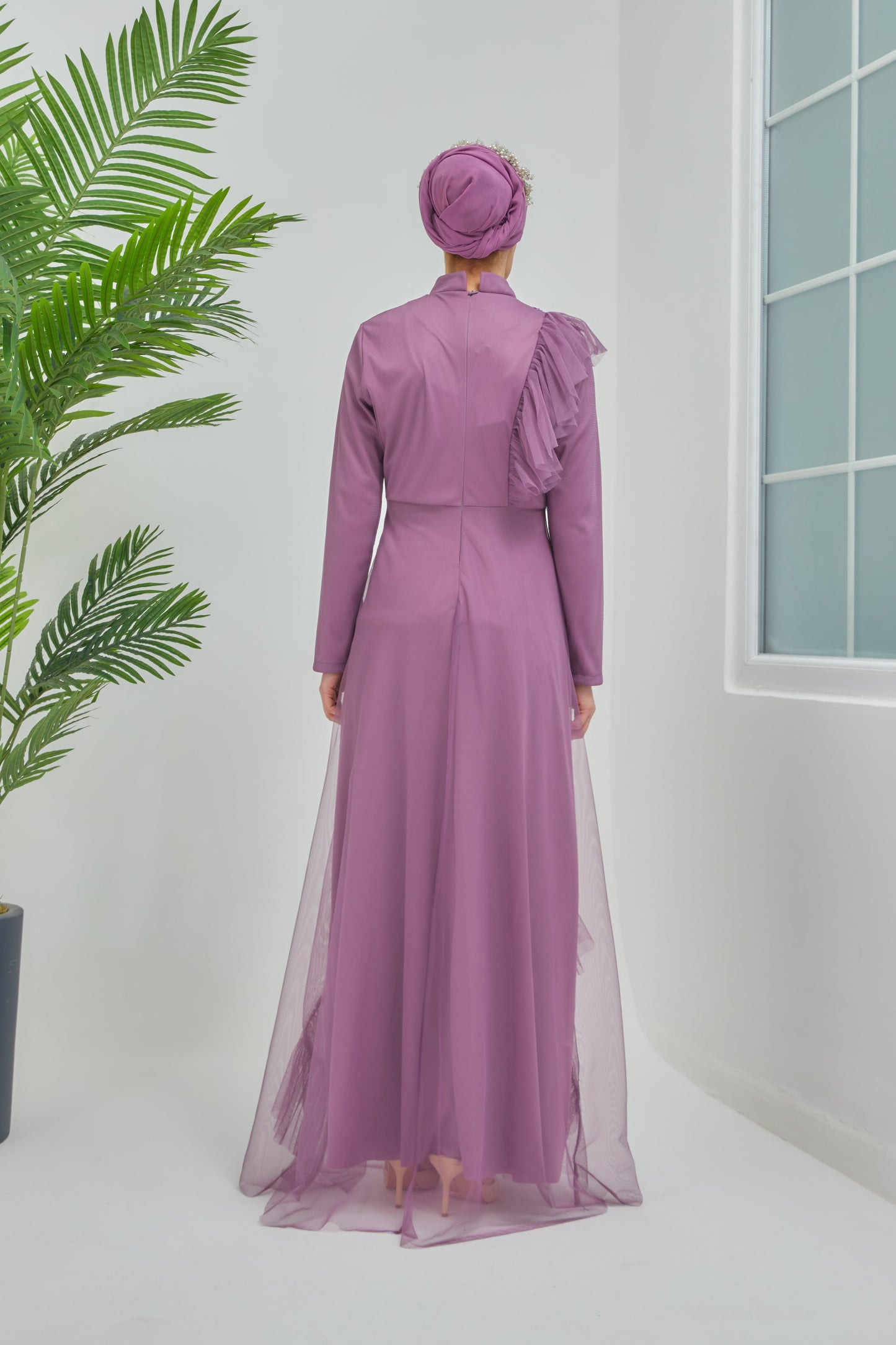 | 7728-12  فستان سهرة أرجواني