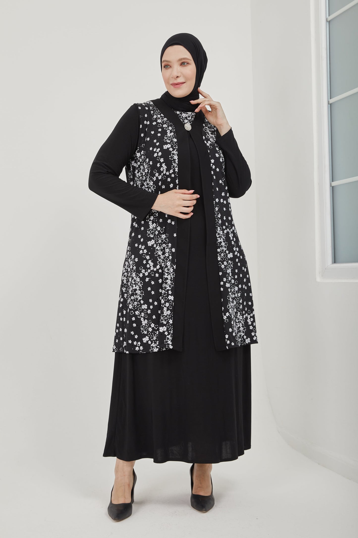 ensemble grande taille NOIR  | 8016-DSN5