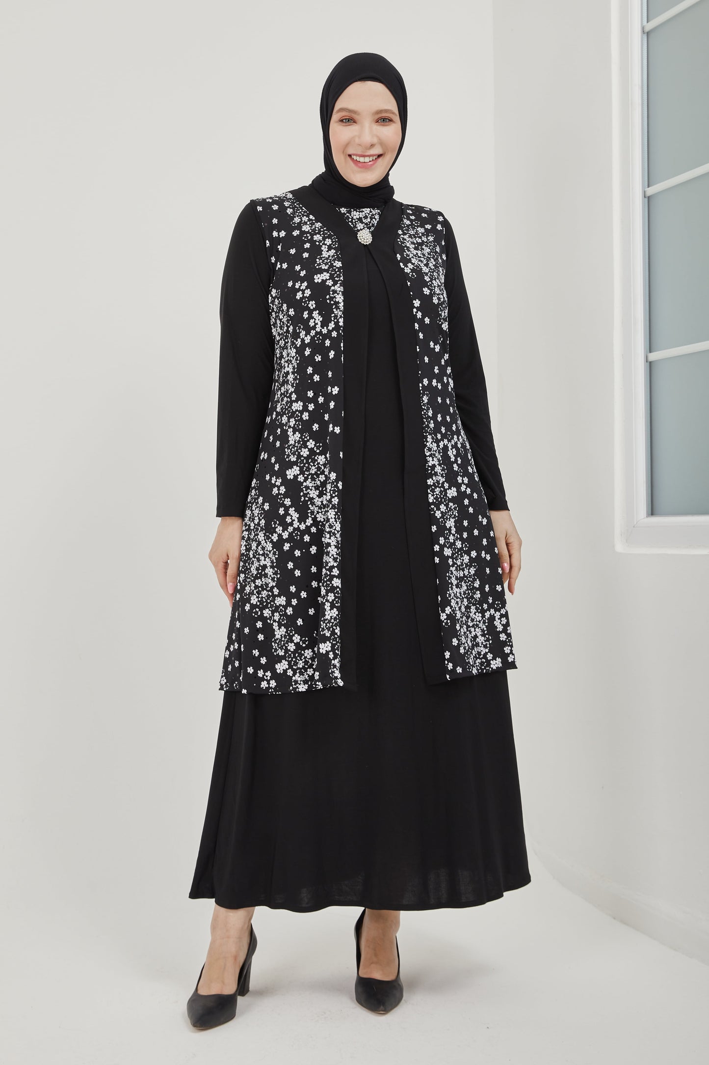 ensemble grande taille NOIR  | 8016-DSN5