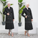 Kapşonlu Trençkot Siyah | 160041