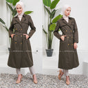 Kapşonlu Trençkot Haki | 160049