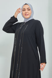 Abaya Grande Taille noir | 2066-2-1