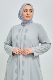 Kaki Abaya Grande Taille de Nouvelle Saison | 2066-3-24