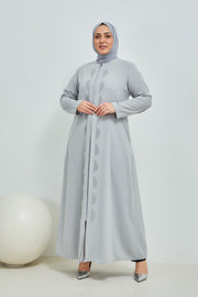 Kaki Abaya Grande Taille de Nouvelle Saison | 2066-3-24
