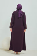 Büyük Beden Ferace Mürdüm|  200228