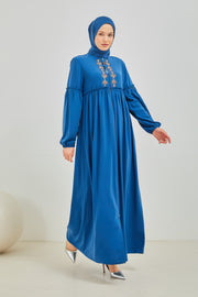 Abaya bleu roi  | 2061-2-6