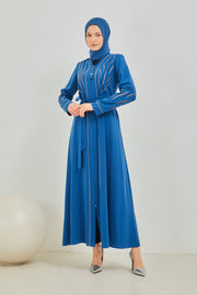 Abaya bleu roi  2067-3-6