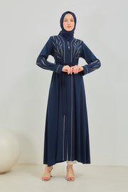 Abaya bleu nuit  2067-3-5