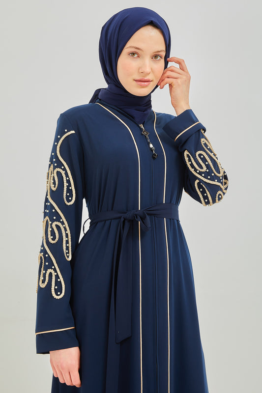 Abaya bleu nuit  2067-6-5