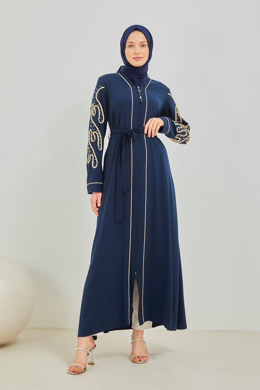 Abaya bleu nuit  2067-6-5