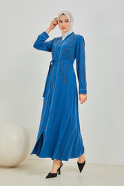 Abaya bleu roi  |  2067-5-6