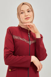 Abaya rouge  | 2094-7