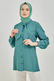 chemise vert eau | 6003-12
