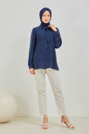 chemise bleut nuit  | 6003-5