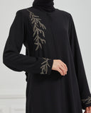 Taşlı Ferace Siyah | 207341