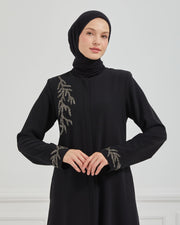 Taşlı Ferace Siyah | 2073-4-1