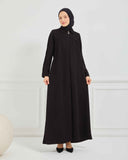 Kışlık Ferace Siyah | K20971