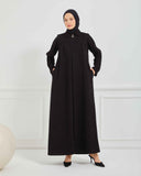 Kışlık Ferace Siyah | K20971